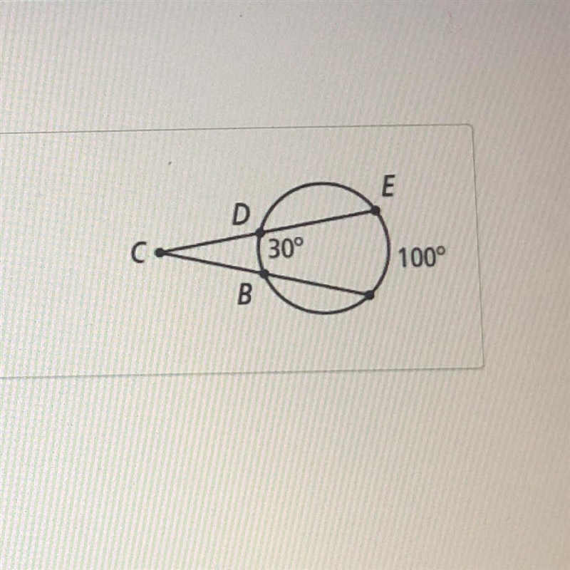 In the figure at the right, what is the measure of angle c? A.15 B.35 C.50 D.65-example-1