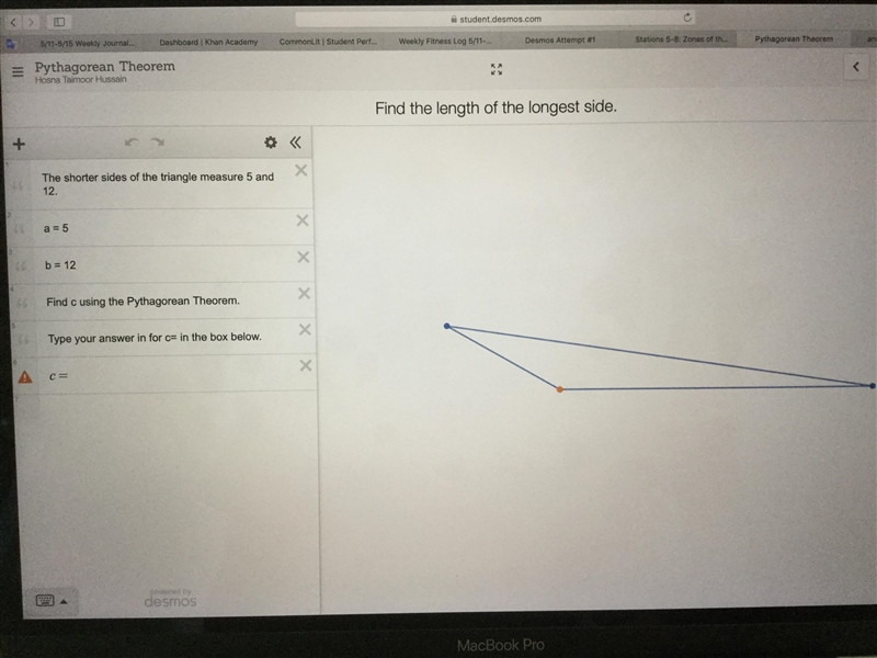 Find the length of the longest side. C=?-example-1