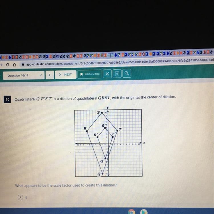 Is this right? I chose 0.25. The other answers are 4, 0.5 and 2.-example-1