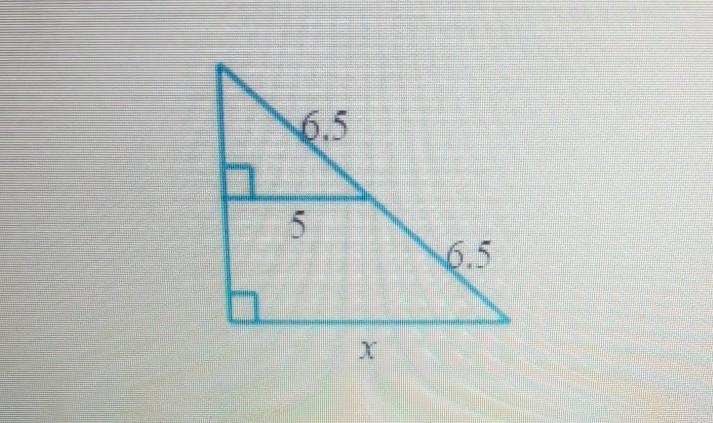 Help please. Find the length of x.​-example-1