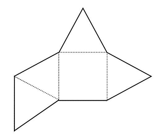 Jeff is going to cut this shape out of a piece of paper. He will fold the paper on-example-1