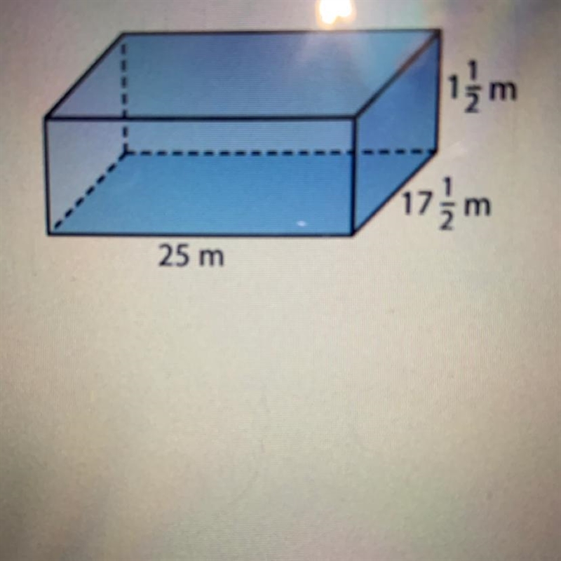 What is the volume of the figure shown?-example-1