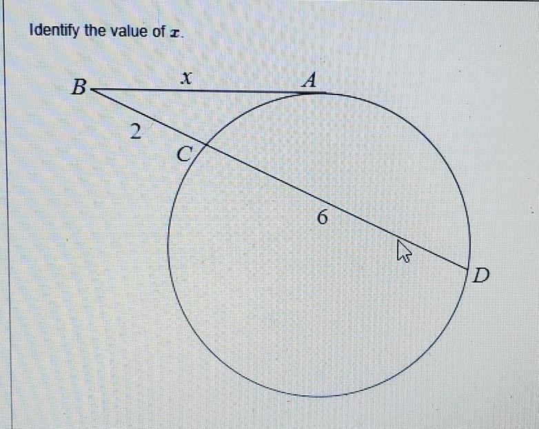 Identify the value of x HELP ASAP a) x=32 b) x=4 c) x=2 d) x=16​-example-1