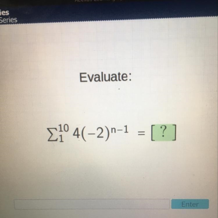 Evaluate the geometric series. Please help me out!!!-example-1