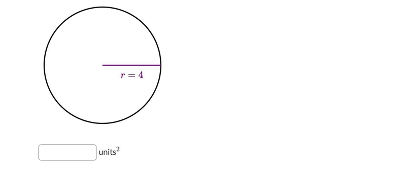 What is the area of the following circle? Either enter an exact answer in terms of-example-1