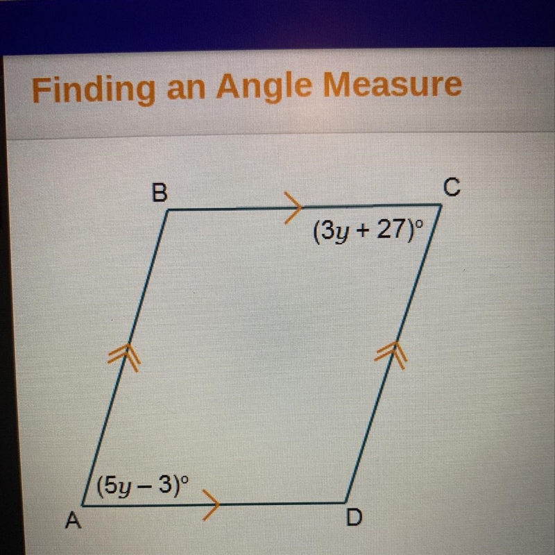 What is the measure of angle A? What is the measure of angle B?-example-1