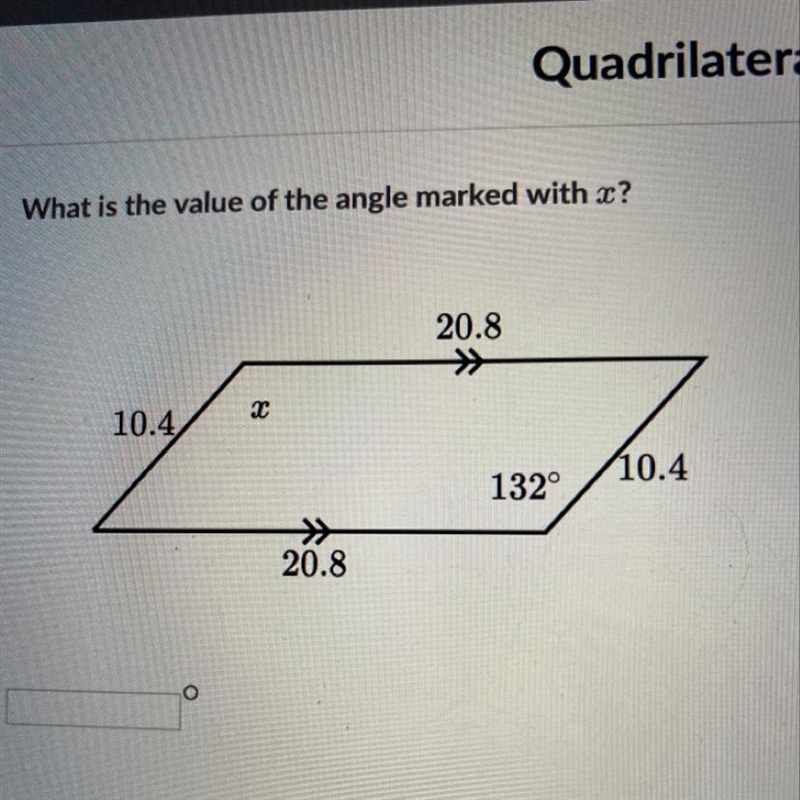 What is the value of the angle marked with X?-example-1