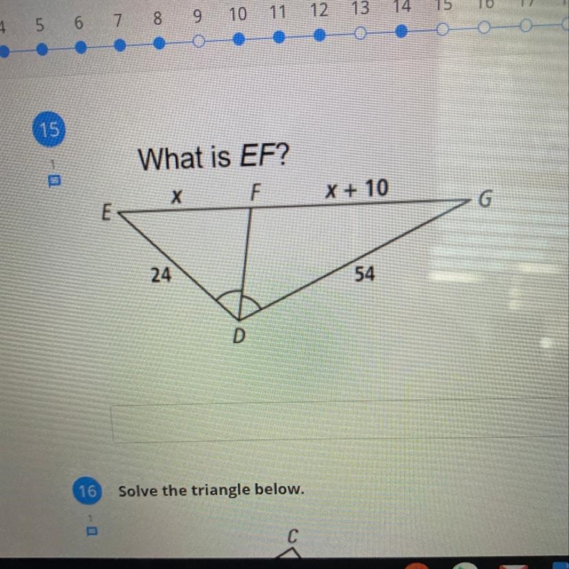 What is EF? Please help me on this question.-example-1