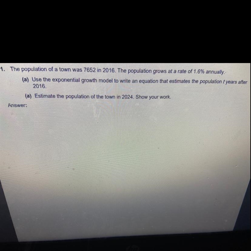 The population of a town was 7652 in 2016. The population grows at a rate of 1.6% annually-example-1