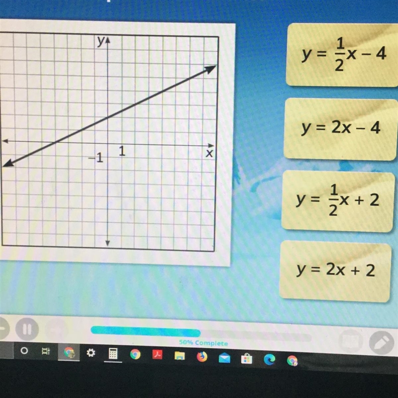 What is the equation of the line?-example-1