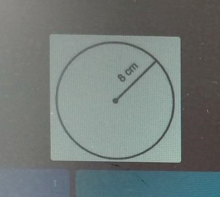 Find the area of the circle in terms of pi​-example-1