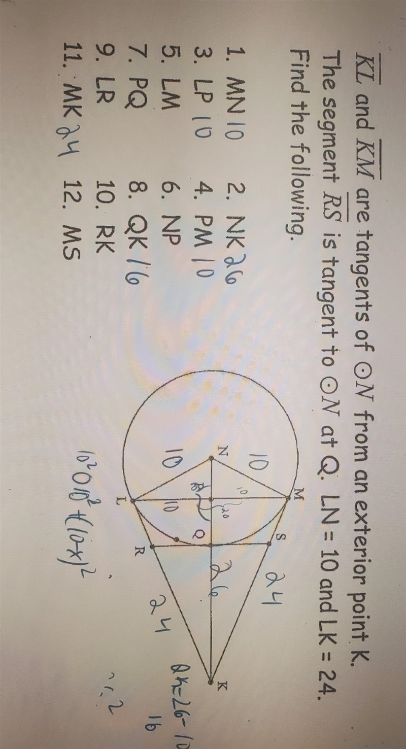 PLEASE HELP ME WITH THIS GEOMETRY HW!! Let me know if I got my answers right and please-example-1