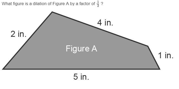 What figure is a dilation of Figure A by a factor of 12?-example-1