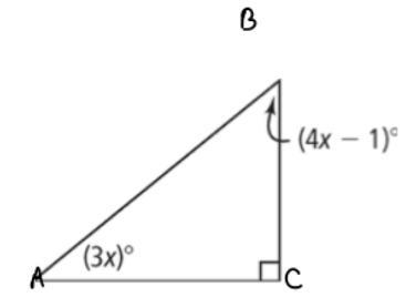 PLEASE HELP. What is the value of X in the photo below? (please show work)-example-1