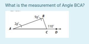 What is the measurement of Angle BCA?-example-1