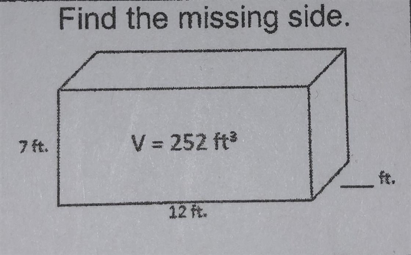 Find the missing side.-example-1