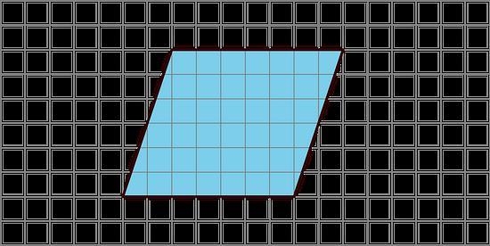 How would you find the area of this parallelogram? Describe your strategy pls :)-example-1