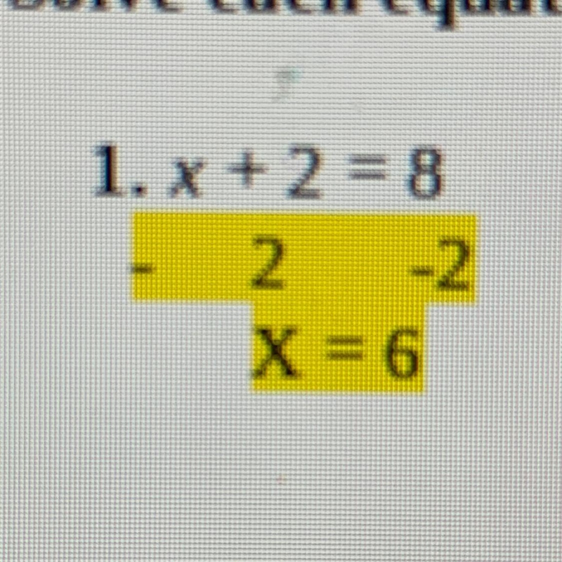 2. y +7=91 This is how we are supposed to do it but idk how to do it help someone-example-1