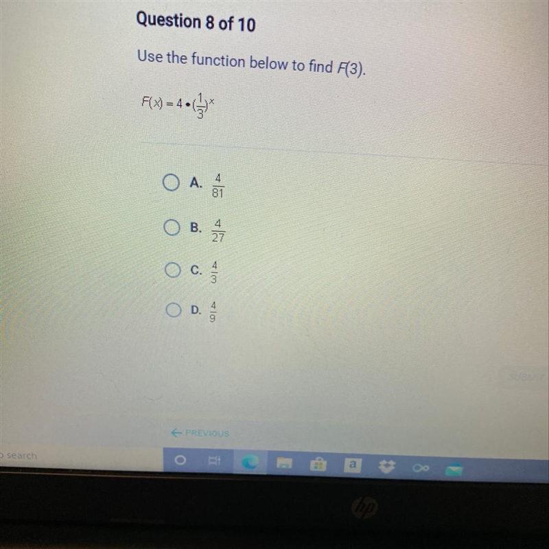 Use the function below to find F(3)-example-1