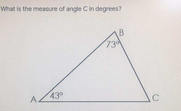 What is the measure of angle c In degrees?-example-1