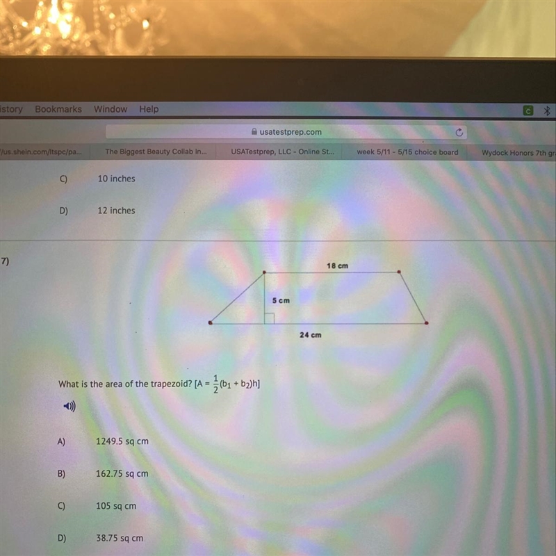 What is the area of the trapezoid-example-1