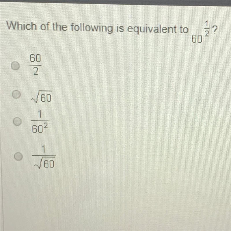 Which of the following is equivalent to 60 1/2-example-1