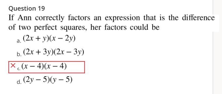 Just give me the answer it’s the only one I need It’s one of the three because (x-example-1