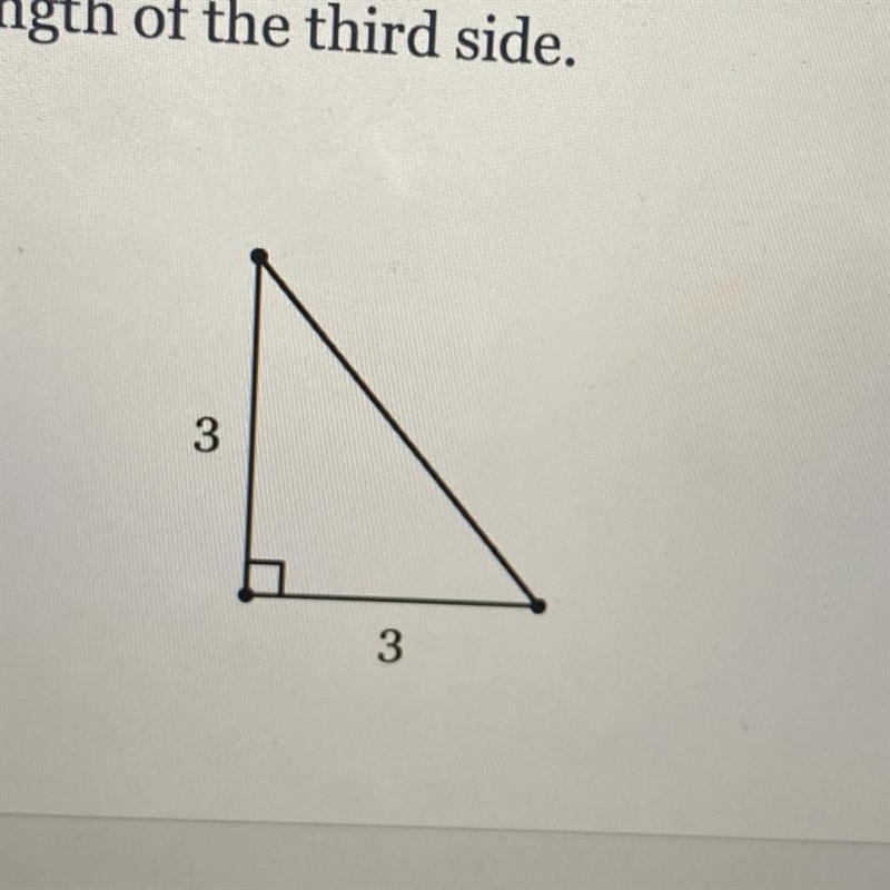 Find the exact length of the third side-example-1