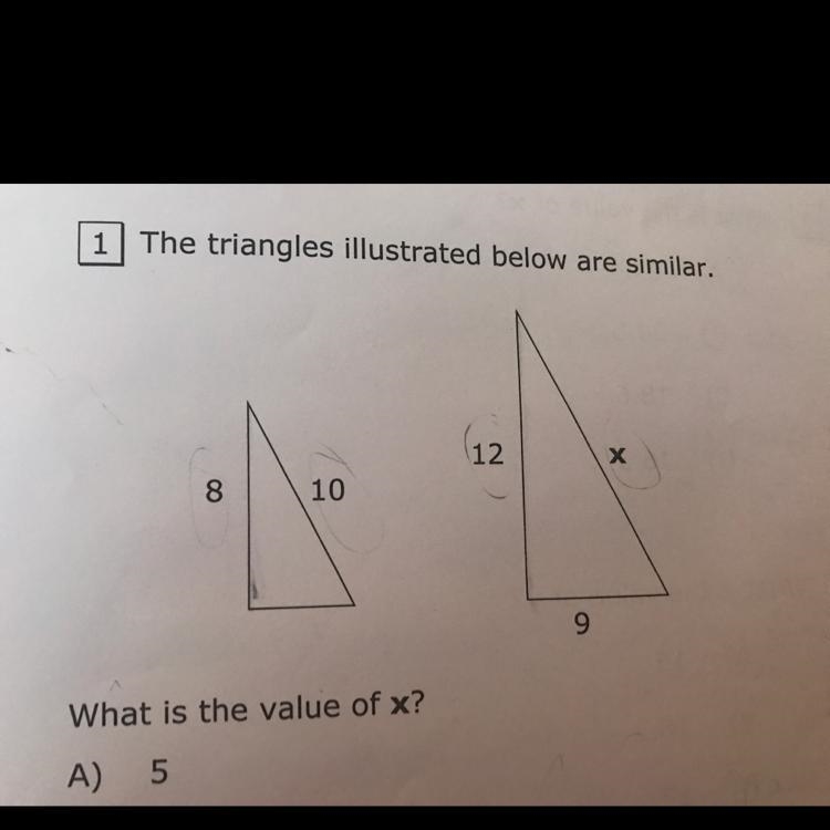 What is the value of x? Does anyone know what the hell to do?-example-1