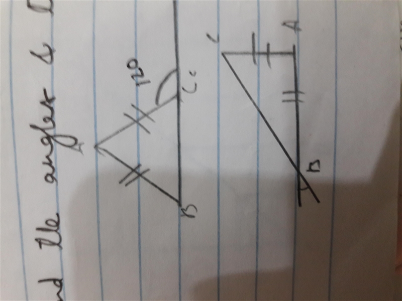 Pls help 1.find the angles and the type of triangles-example-1