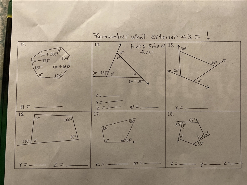 Only need help on these last problems on this photo please help! i’m desperate for-example-1