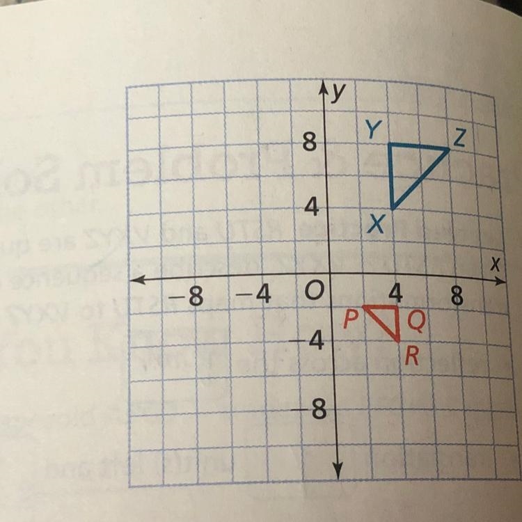 Is PQR similar to XYZ?-example-1