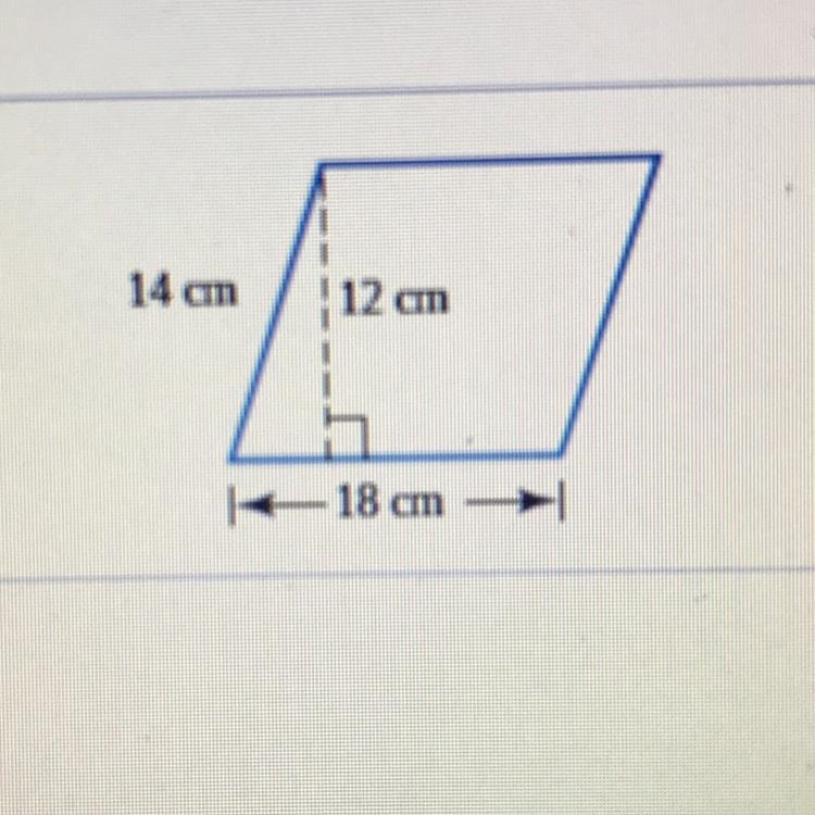 Find the area of the parallelogram.-example-1