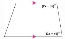 Find the value of x. Then find the measure of each labeled angle. Please show all-example-1