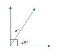 What is the value of x? 42 48 90 132-example-1