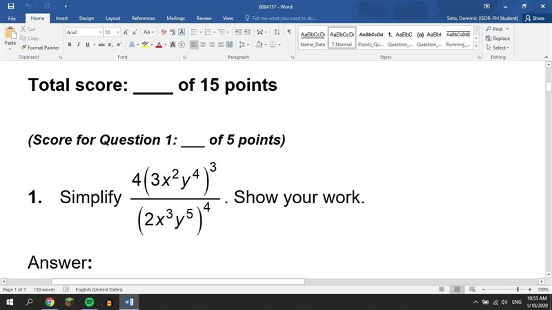 I need help please Simplify the problem below, show you're work-example-1