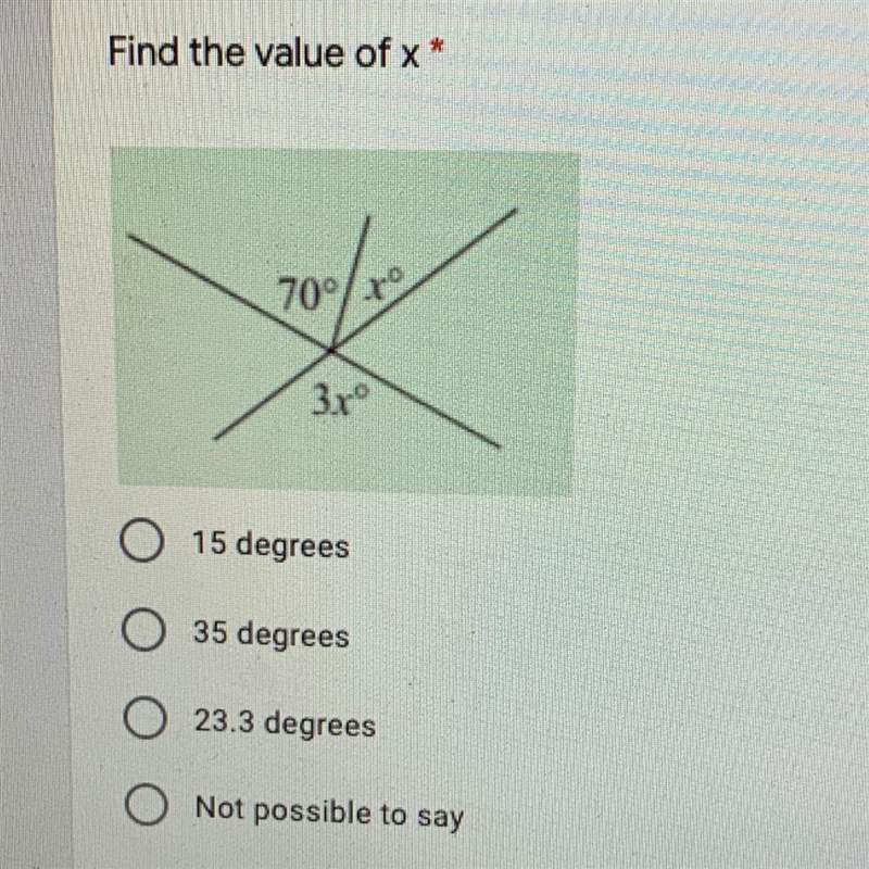 Which option is correct for finding x?-example-1