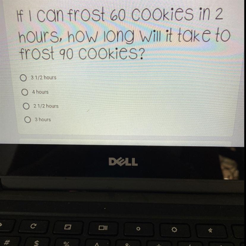 I need to know how long will it take her to frost 90 cookies?-example-1