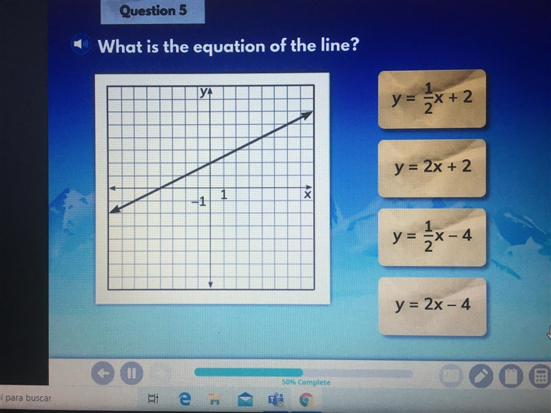 What is the equation of the line?-example-1