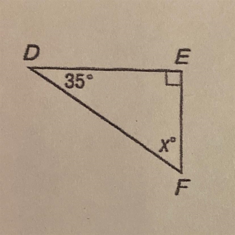 I need the x and the shape of the triangle!-example-1