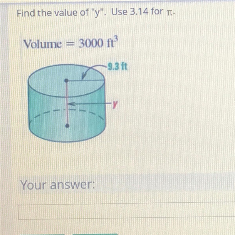 Find the value of y. Use 3.14 for pie-example-1