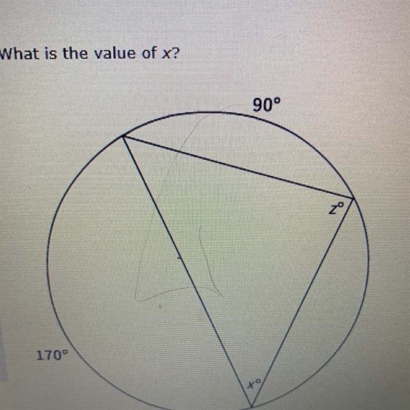 A. 45 b. 30 c. 85 d. 90-example-1