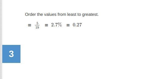 Order the values from least to greatest.-example-1