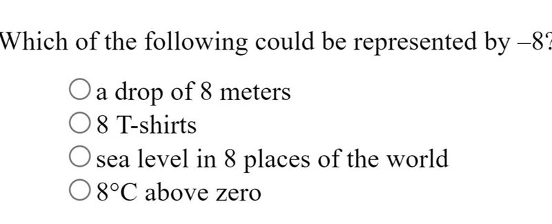 Which of the following represented by -8?-example-1