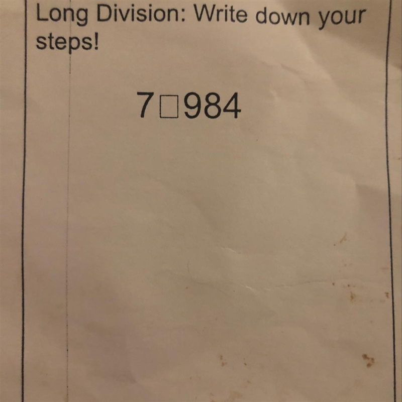 Long Division: Write down your steps! Show work please.-example-1