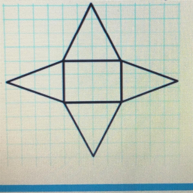 Use the net to calculate the surface area.all measurements are in 1 cm squared. PLEASE-example-1