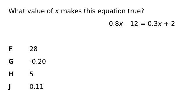 Help mee please F. 28 G. -0.20 H. 5 J. 0.11-example-1