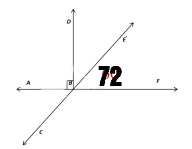 What are the values of m∠ABC, m∠CBF, m∠ABD and m∠DBE in the given figure? m∠ABC - m-example-1