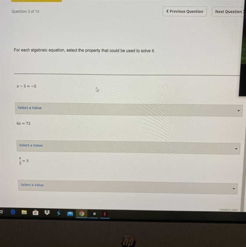 Select a value: addition property of equality Multiplication property of equality-example-1