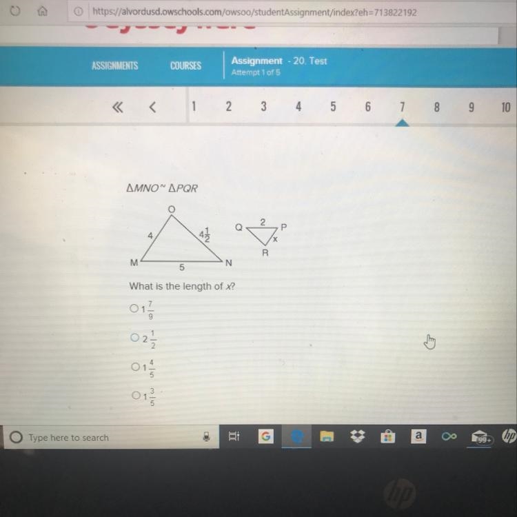 What is the length of x-example-1